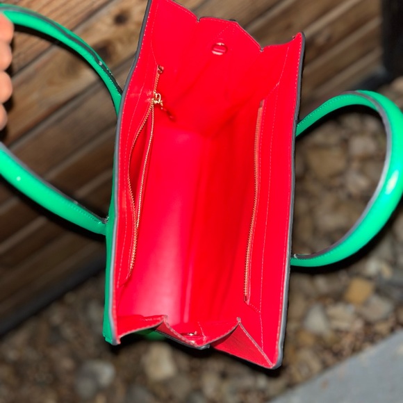 Green/Red or Purple/Red Studded Tote - Picture 6 of 15